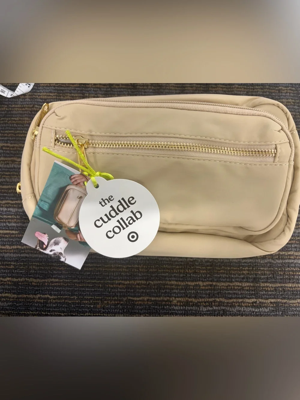 The Cuddle Collab Pet Parent Beige Crossbody Bag